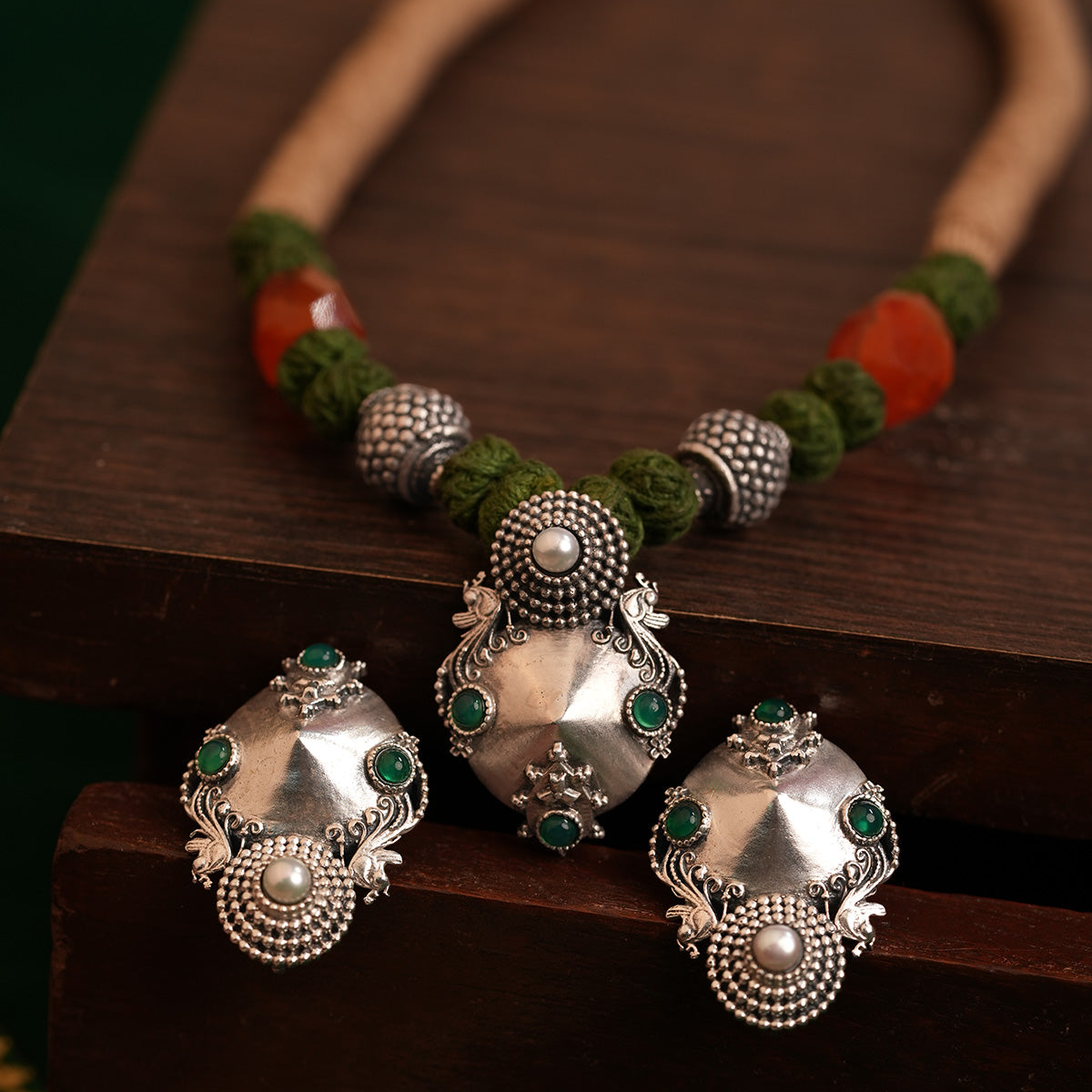 Kunti Silver Necklace by MOHA