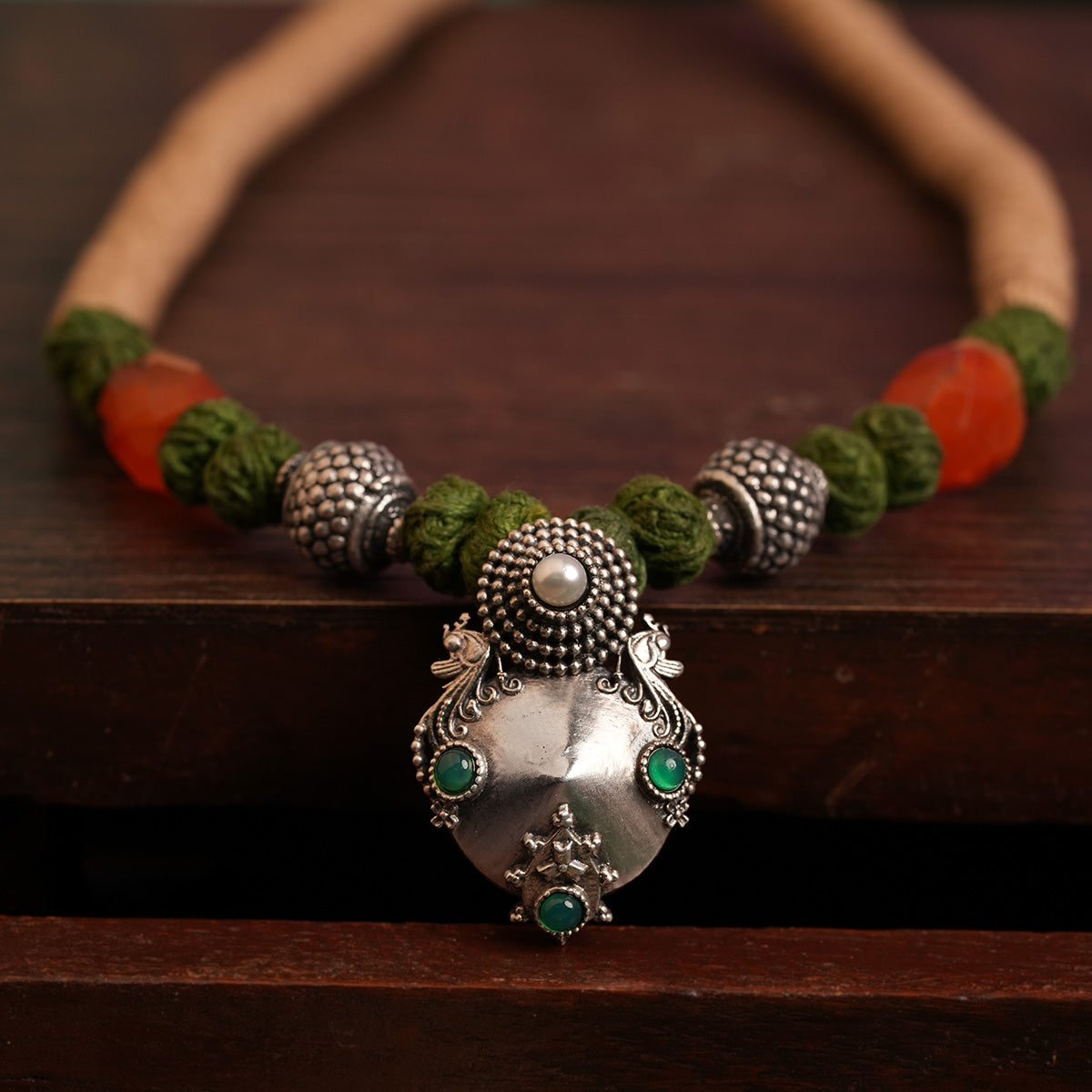 Kunti Silver Necklace by MOHA