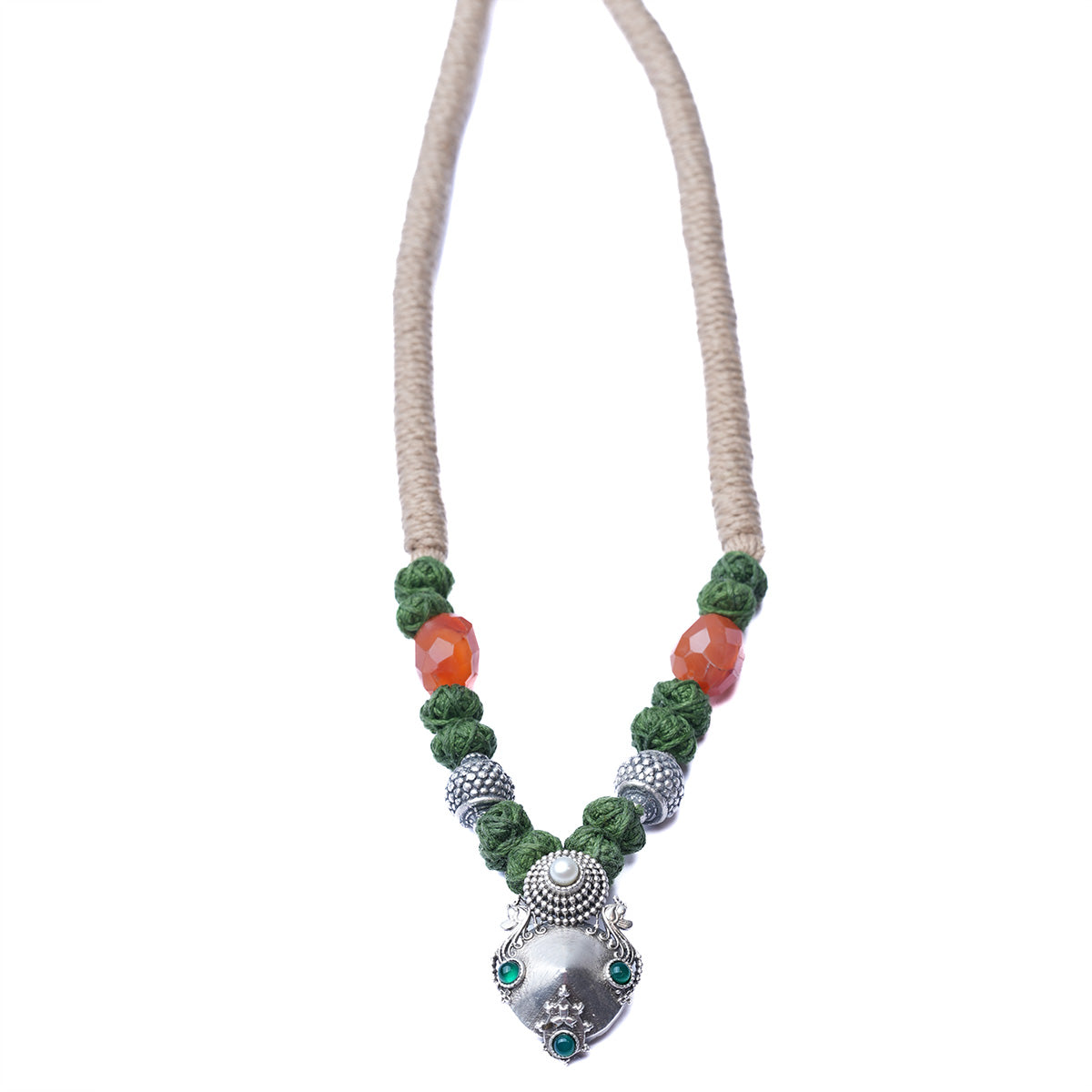 Kunti Silver Necklace by MOHA