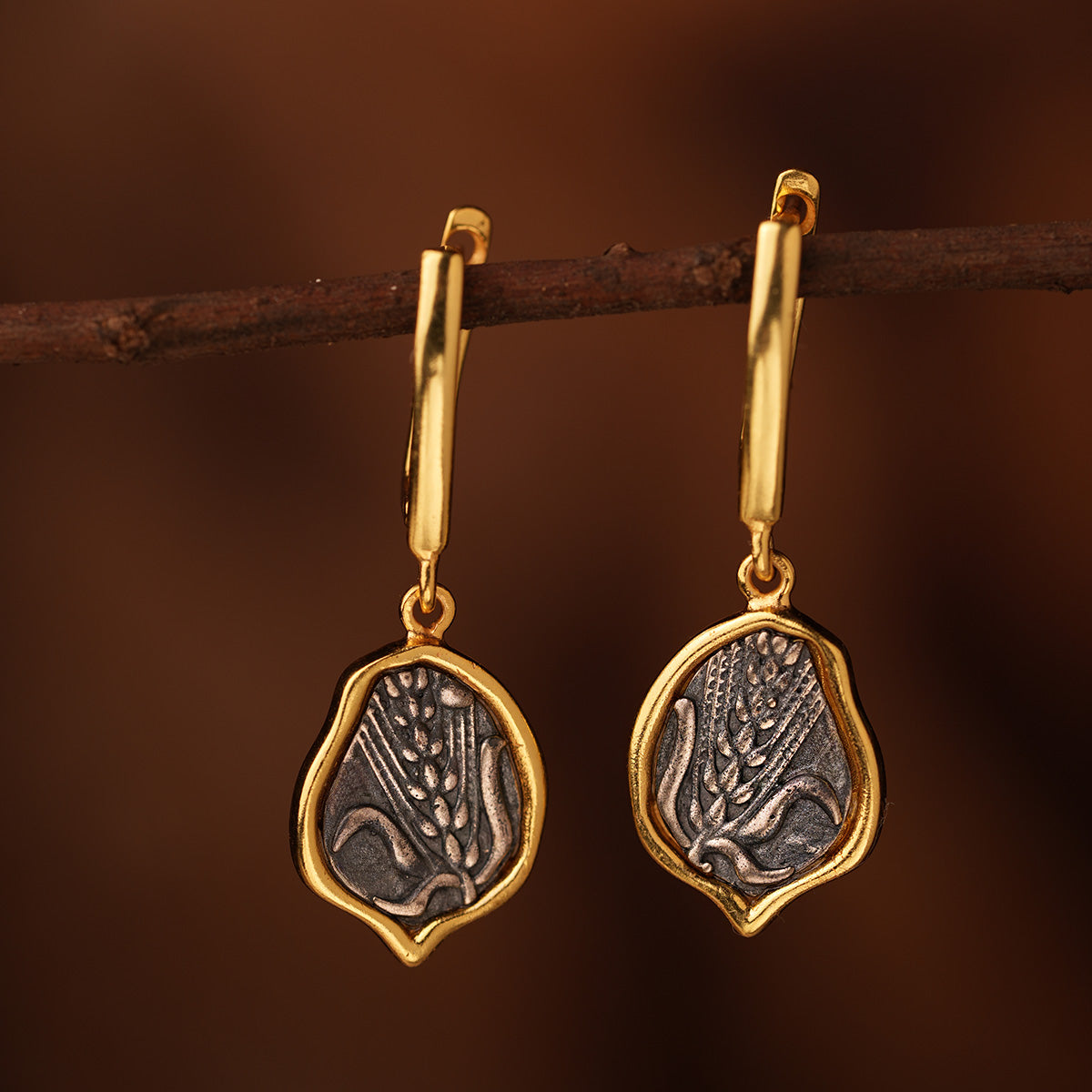 dhaan silver earrings by moha
