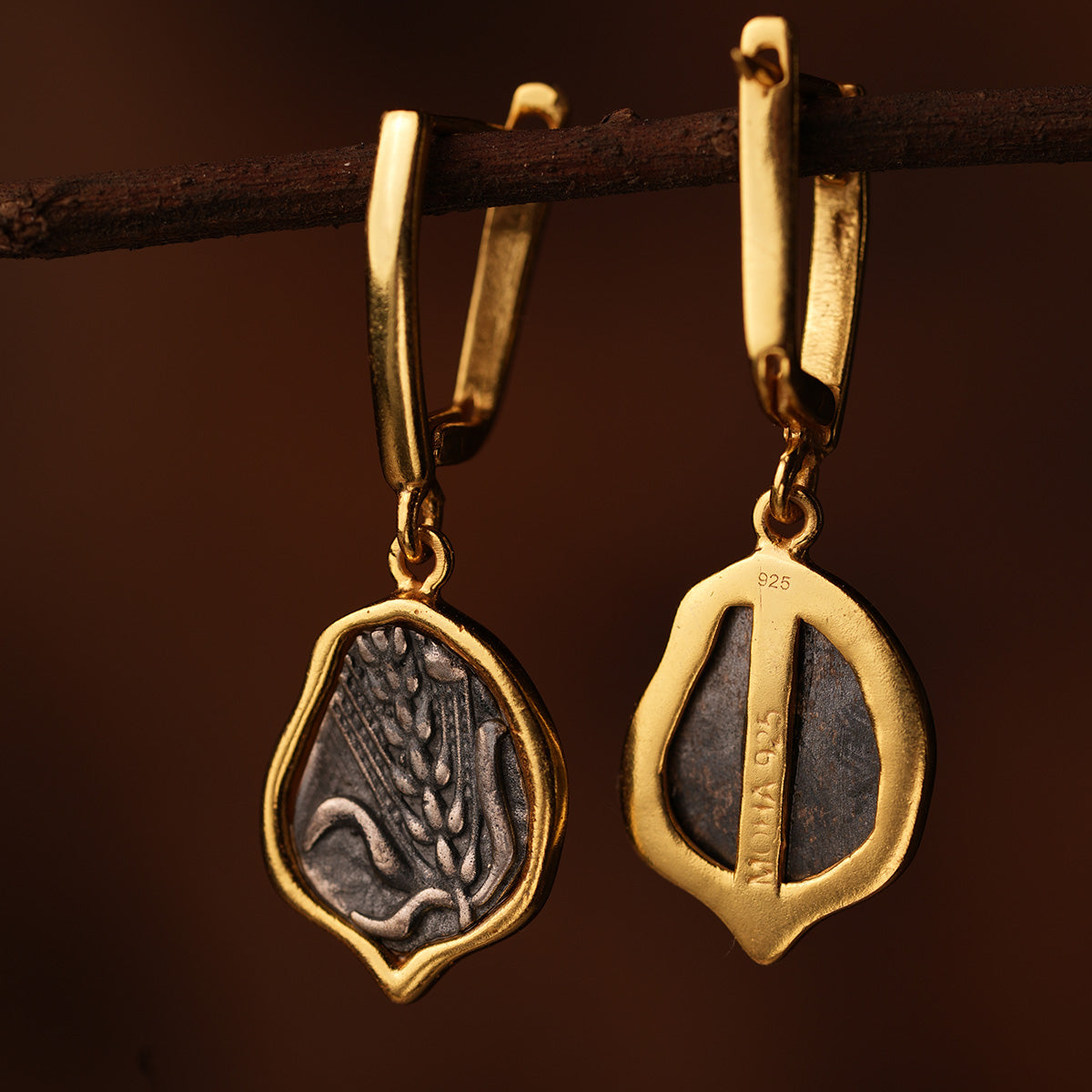 dhaan silver earrings by moha