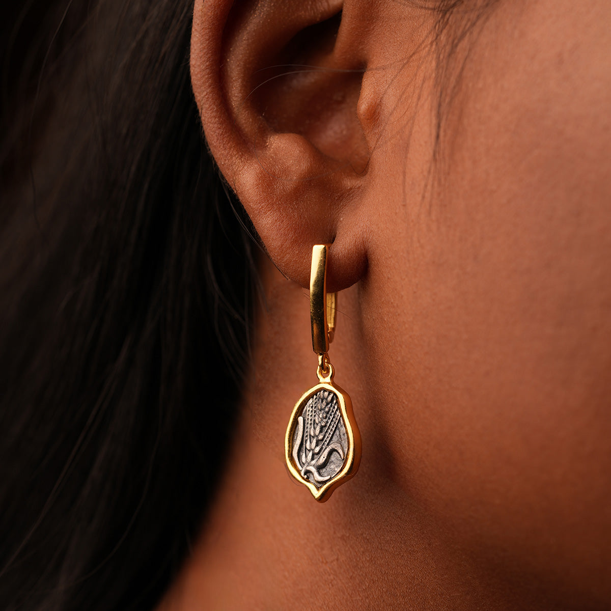 dhaan silver earrings by moha