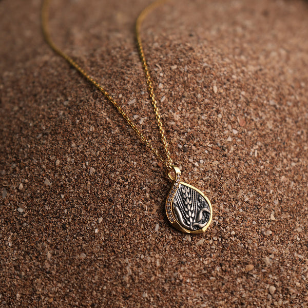 Buy Dhaan Silver Pendant with Chain by MOHA Online by MOHA