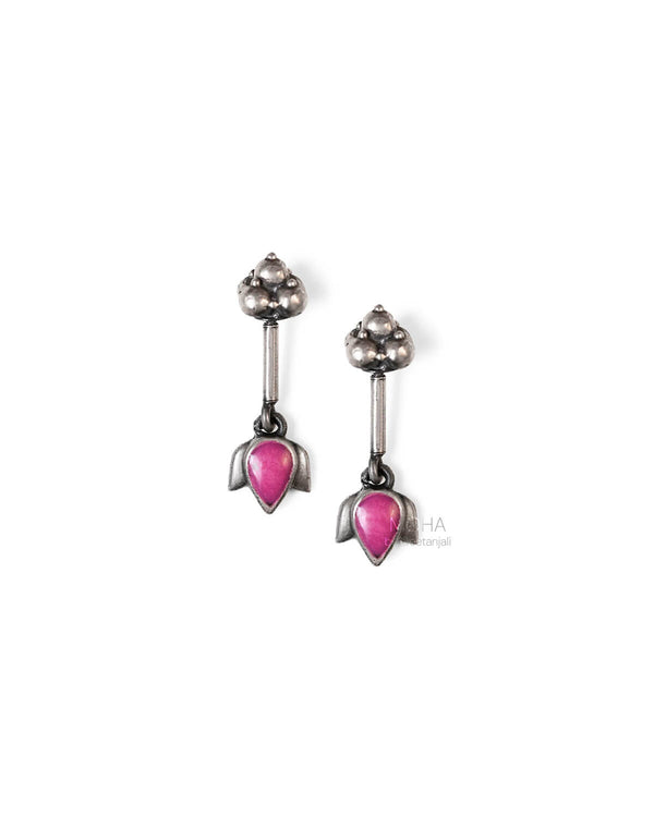 Dhara Silver Bugadi (Pink) by MOHA