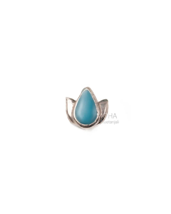 Dhara Silver Nosepin by MOHA