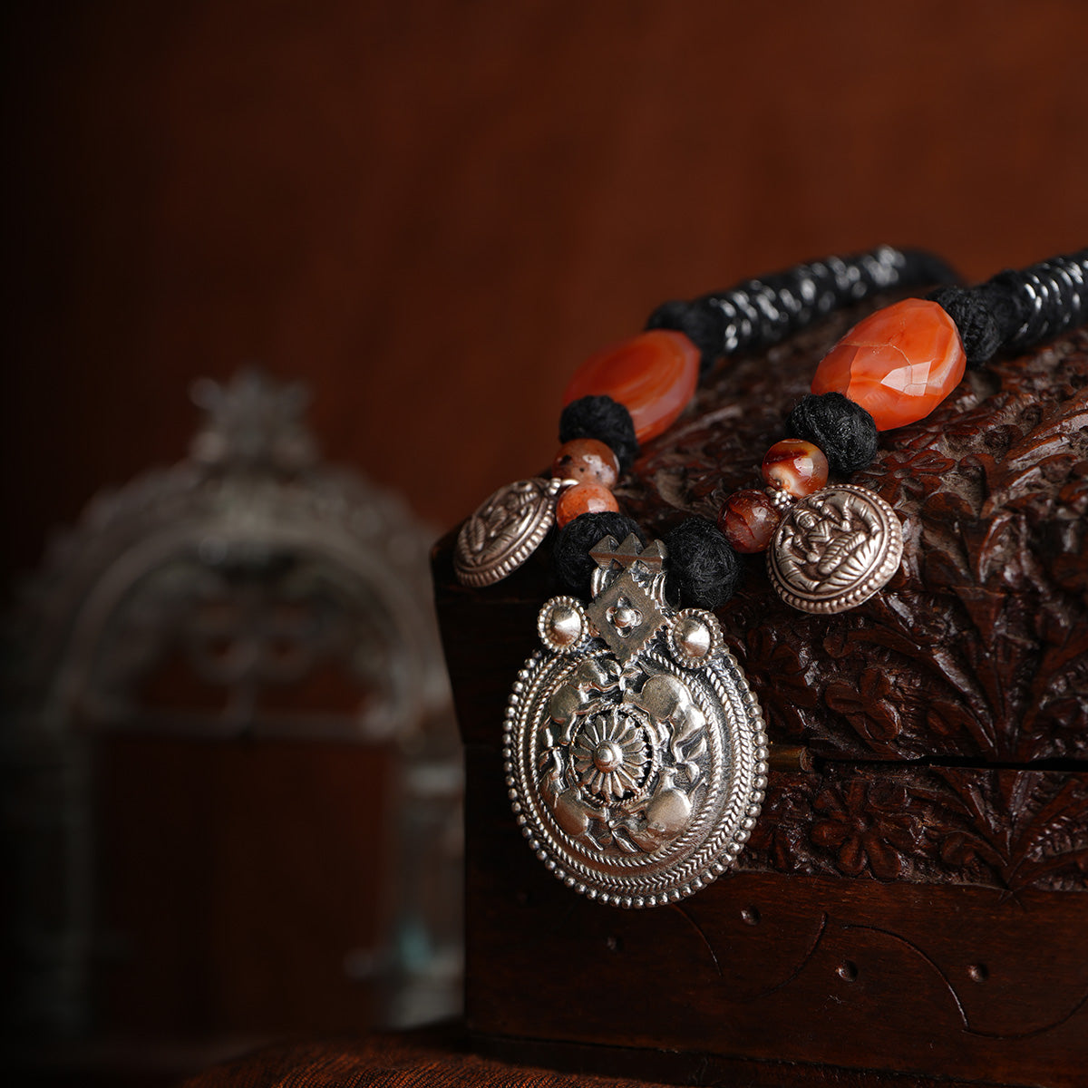 diggaj silver necklace by moha