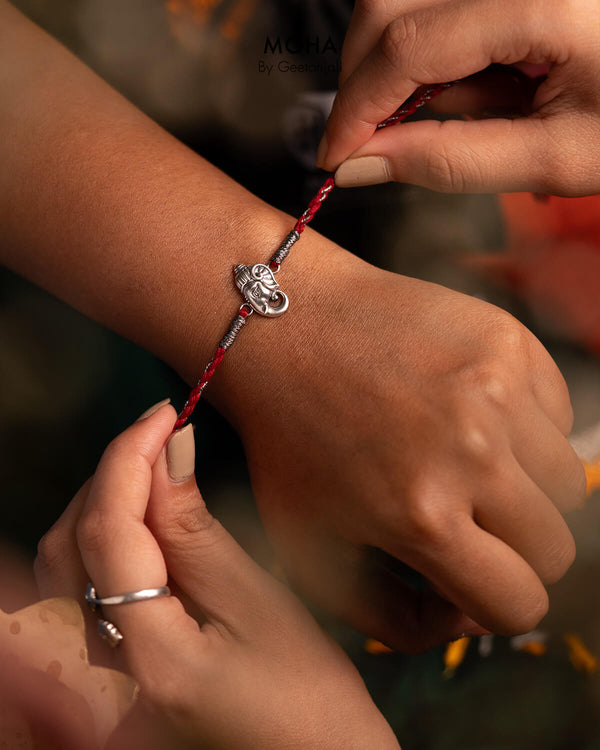 Ekdanta Silver Rakhi by Moha