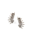 Elliptical Leaf Silver Ear Cuffs by MOHA