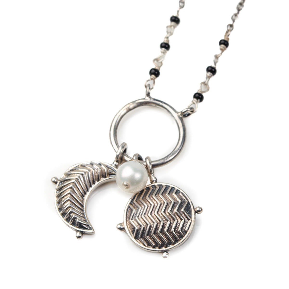 eternity silver mangalsutra by moha