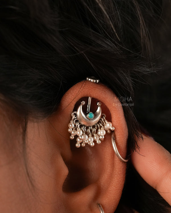 Firoza Silver Bugadi by MOHA