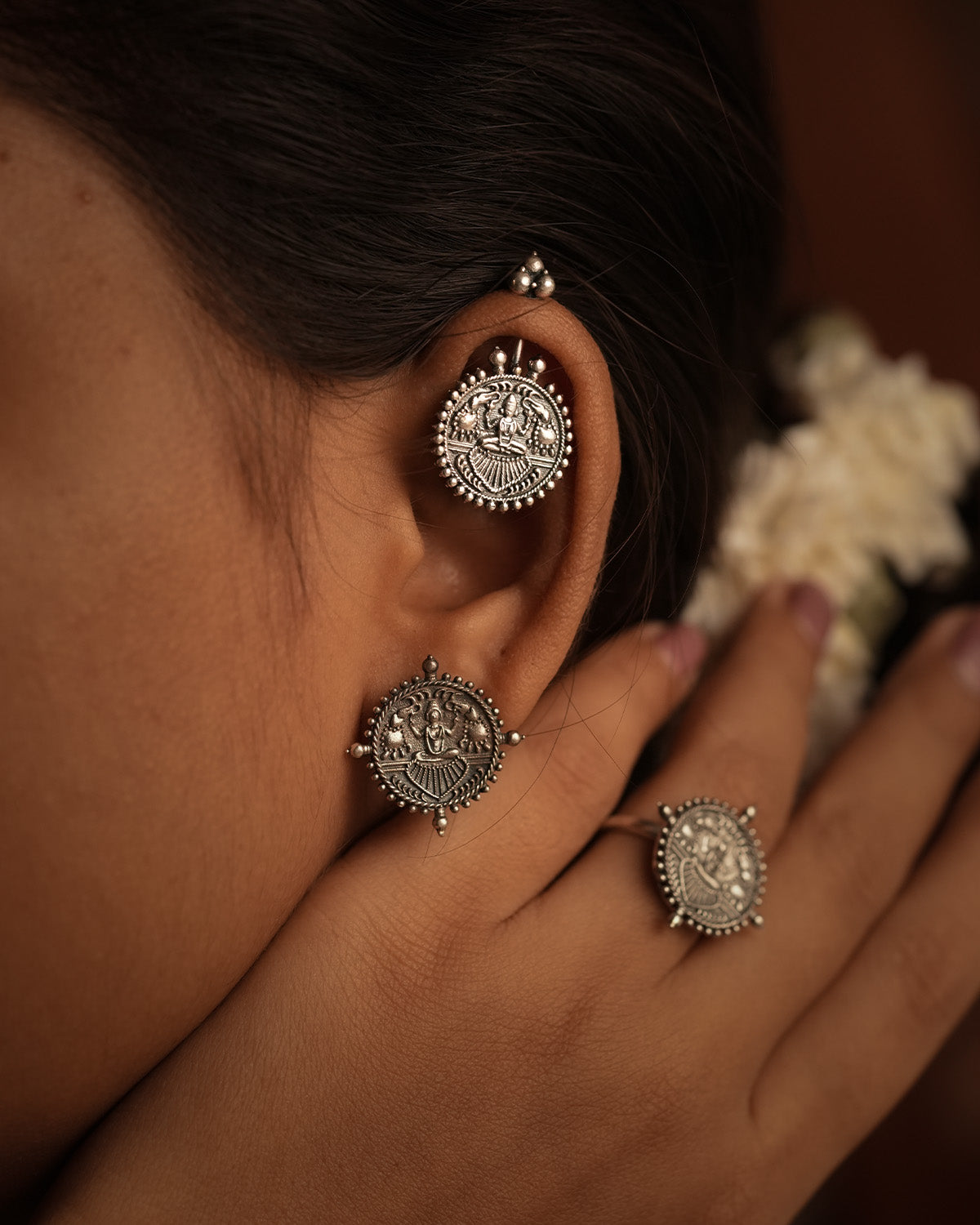 Gajalaxmi Silver Bugadi, Pierced by MOHA