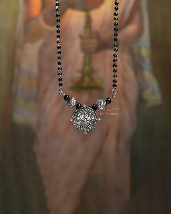 Gajalaxmi Silver Mangalsutra by MOHA