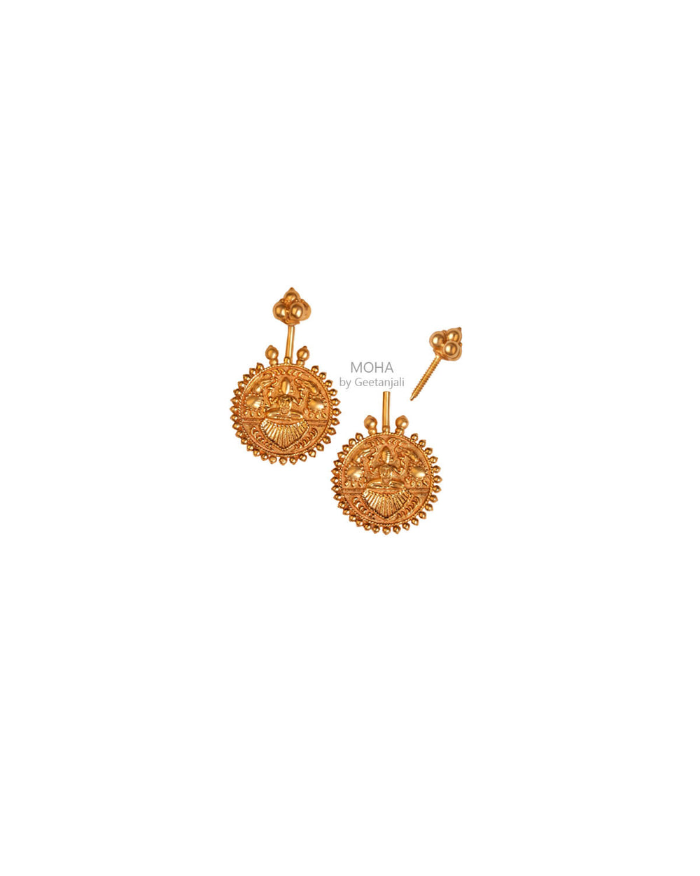 Gajalaxmi Silver Bugadi (Gold Plated) by MOHA