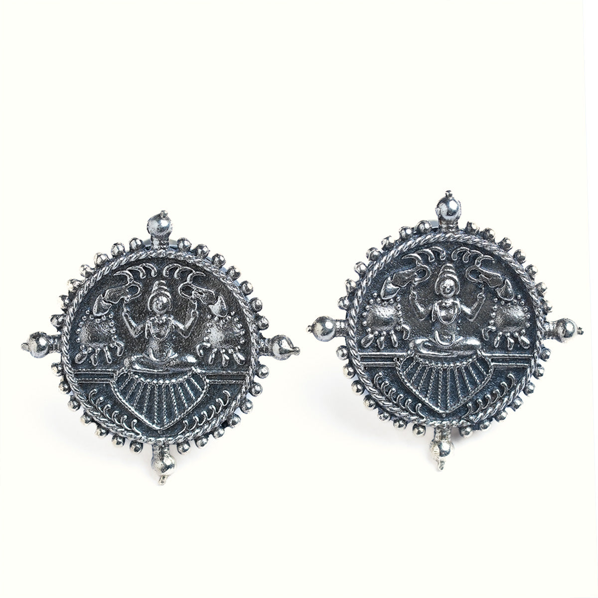 gajalaxmi silver earrings by moha