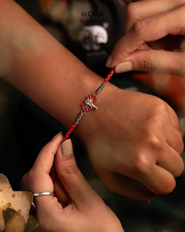Gajanan Silver Rakhi by Moha