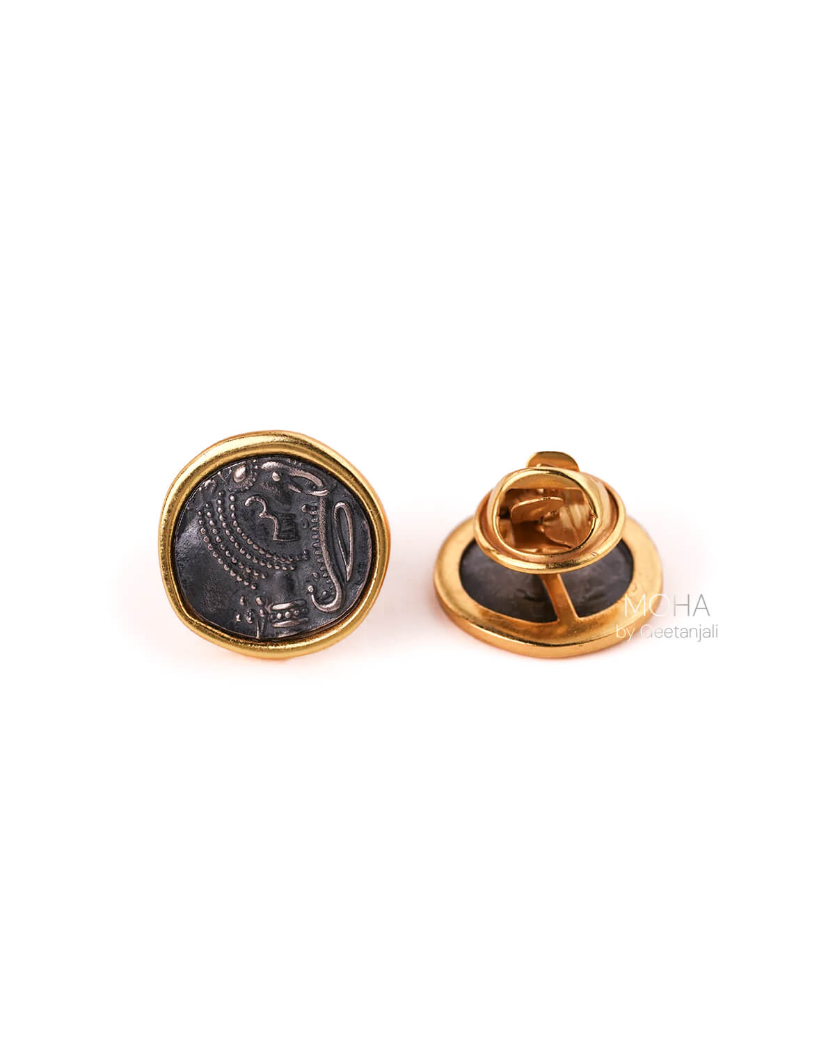 Gajapati Silver Brooch pin by MOHA