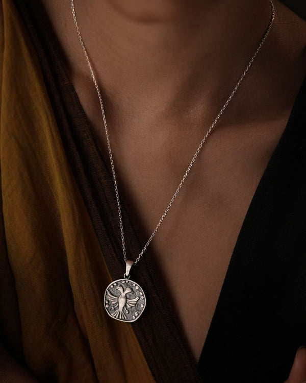 Gandabherunda Silver Pendant by Moha (Only Pendant)