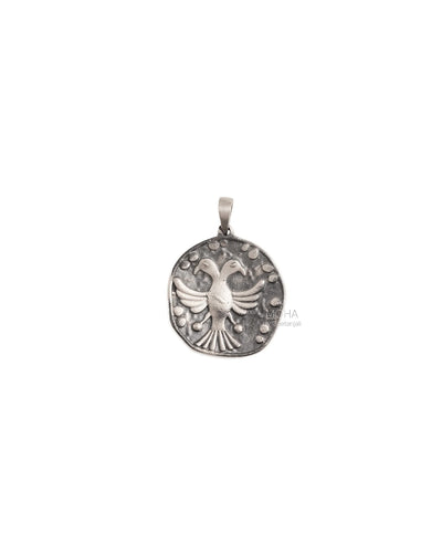 Gandabherunda Silver Pendant by Moha (Only Pendant)
