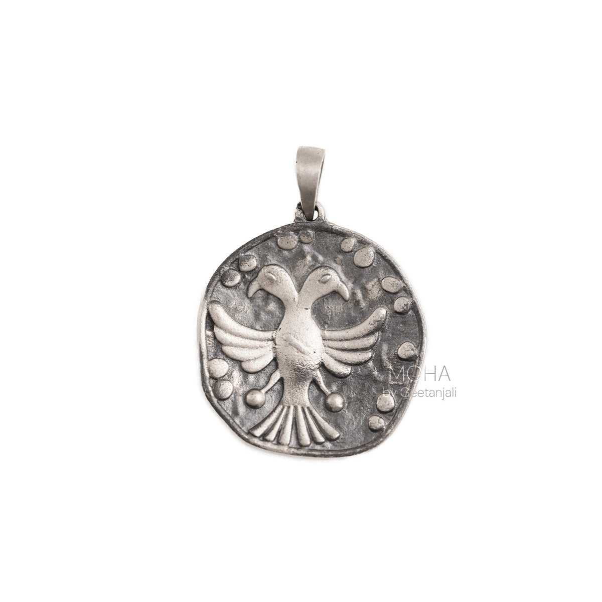 Gandabherunda Silver Pendant by Moha (Only Pendant)