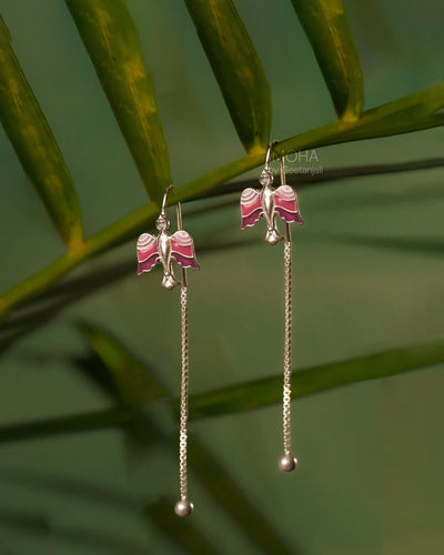 Garuda Silver Sui Dhaga Earrings by Moha