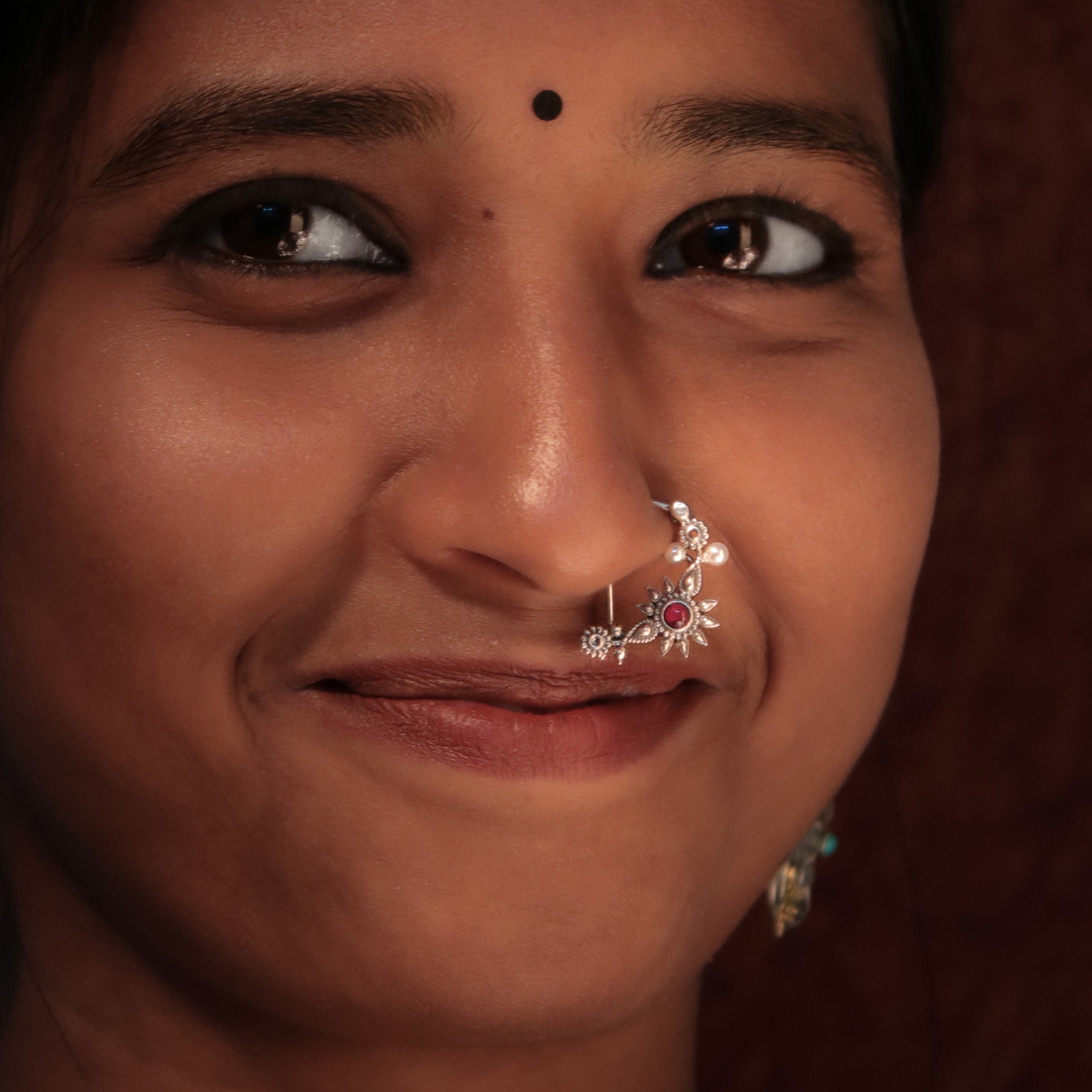 gul silver nath pierced left by moha
