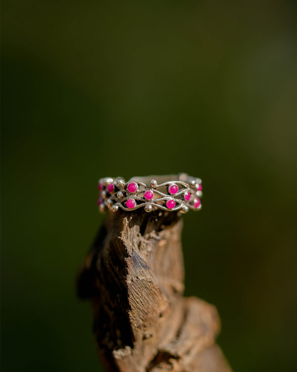 Gulaabo Silver Finger Ring by Moha