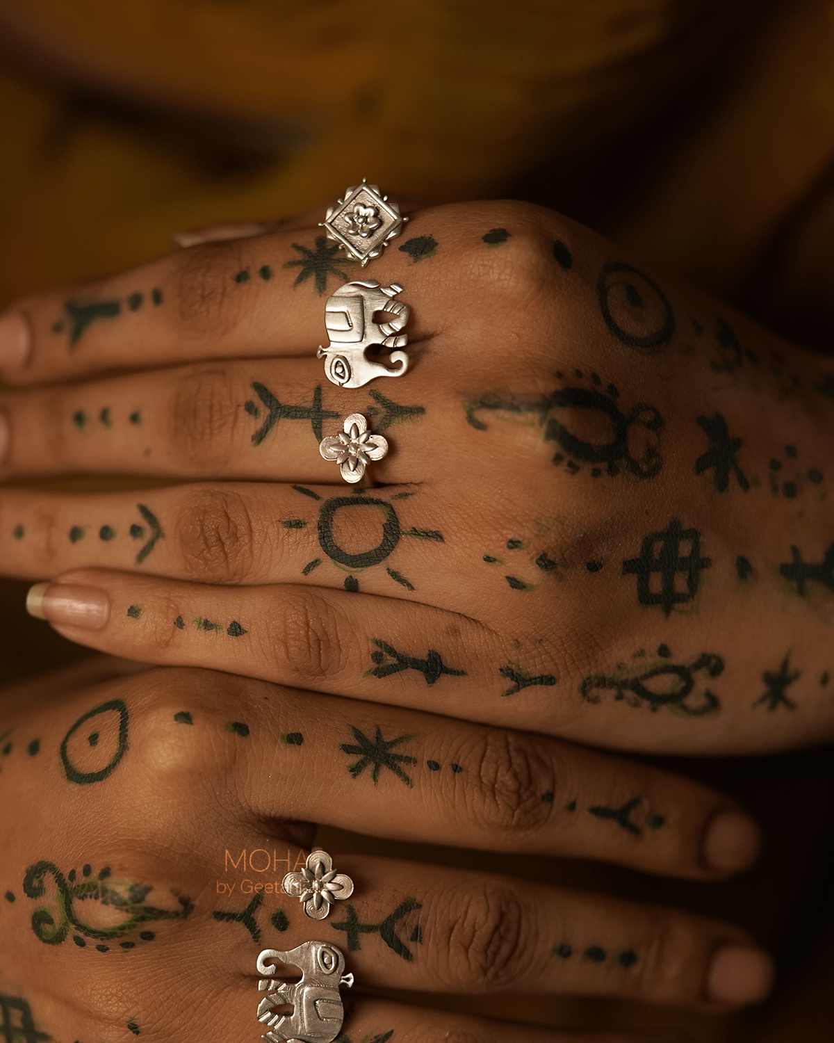 Haathi Silver Finger Ring by MOHA