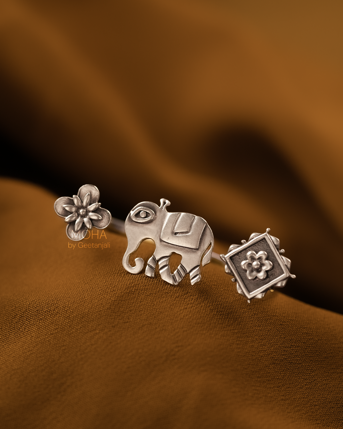 Haathi Silver Finger Ring by MOHA