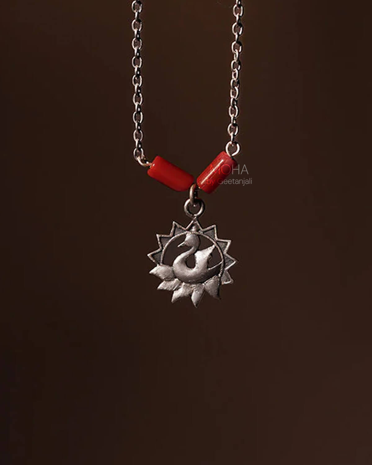 Hansini Charms Silver Necklace by MOHA