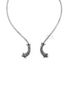 Harappa Mermaid Silver Necklace (Hasli) by MOHA