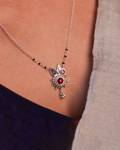 Hoor Silver Mangalsutra by MOHA