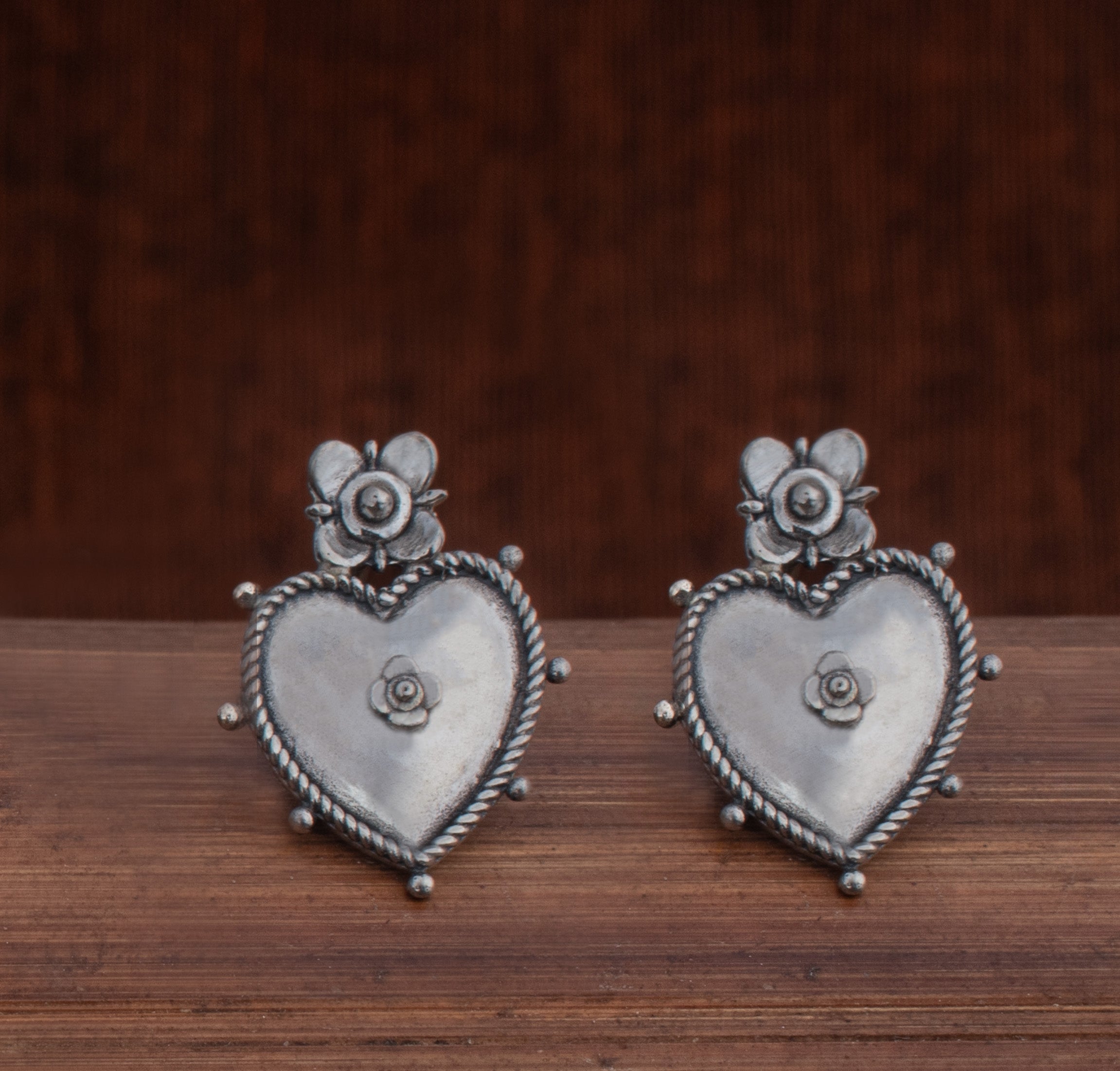 Ruhi Silver Earrings by Moha