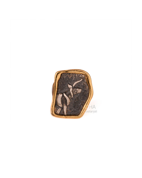 Indus Unicorn Silver Brooch pin by MOHA
