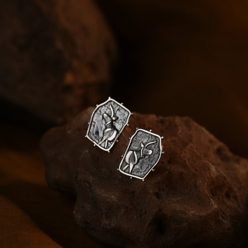 indus unicorn silver earrings by moha 1