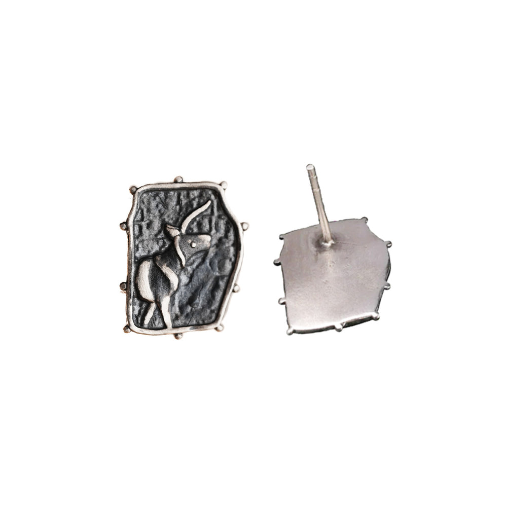 indus unicorn silver earrings by moha 1