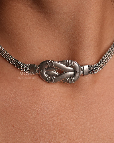 Infinity Silver Choker by MOHA