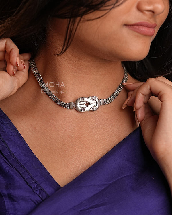 Infinity Silver Choker by MOHA