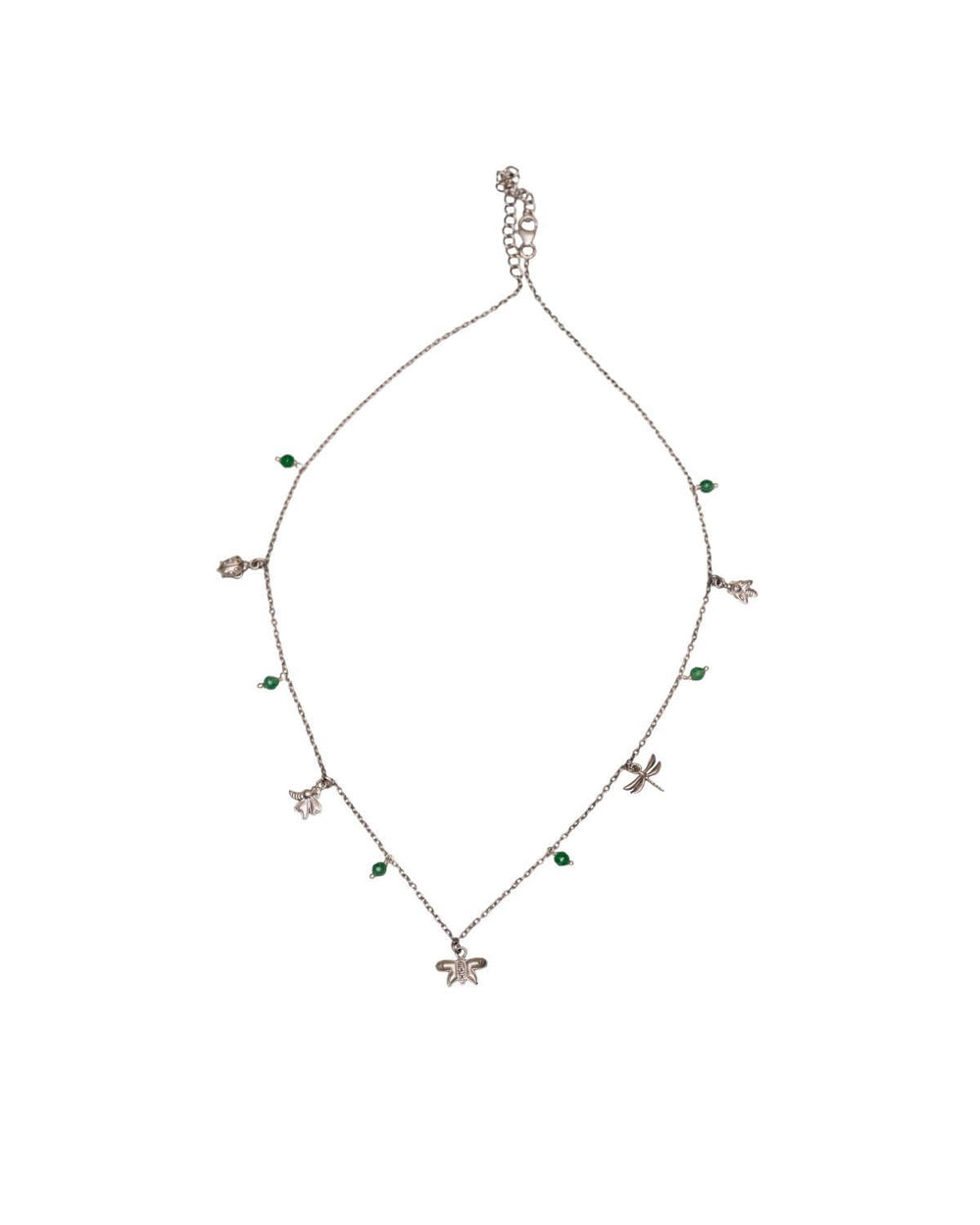 Insect Charms Silver Necklace (Small) by MOHA