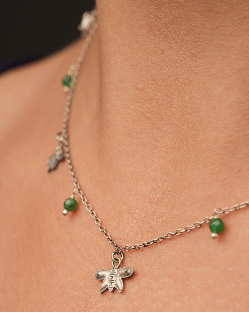 Insect Charms Silver Necklace (Small) by MOHA