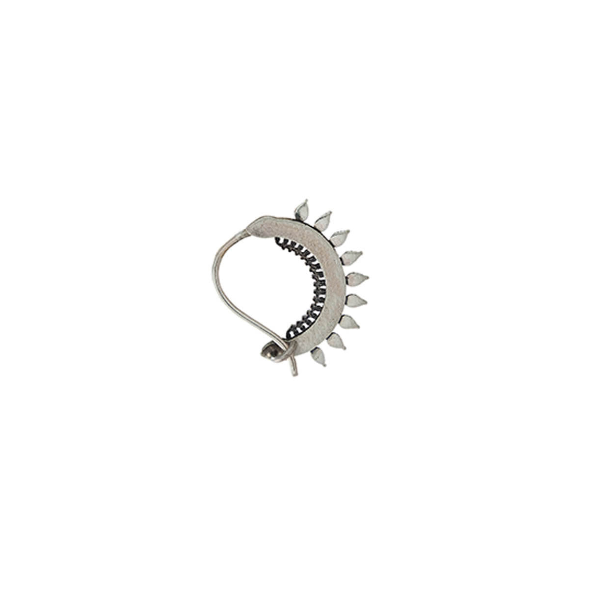 isha silver nath black pierced right by moha