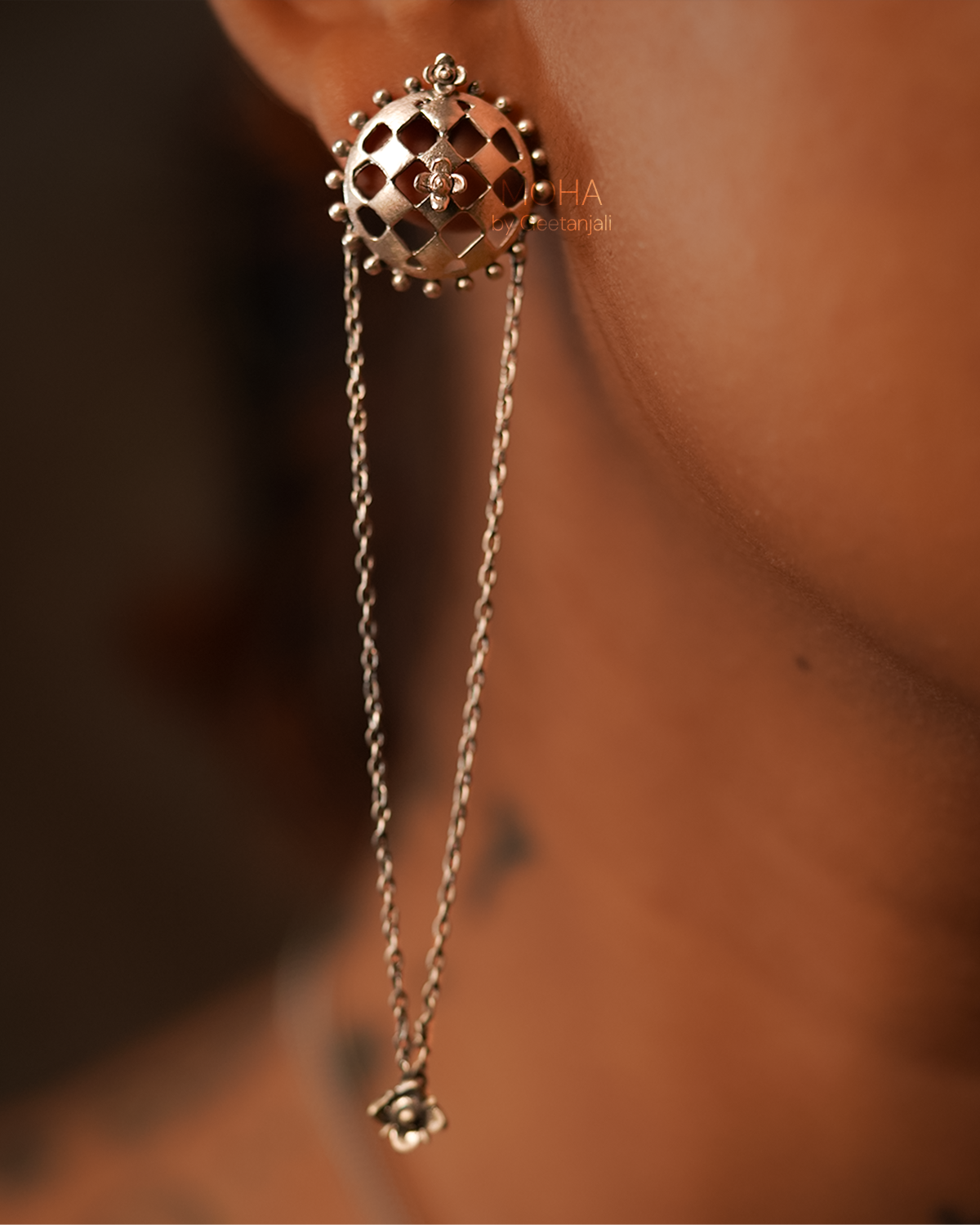 Jharokha Silver Earrings by MOHA