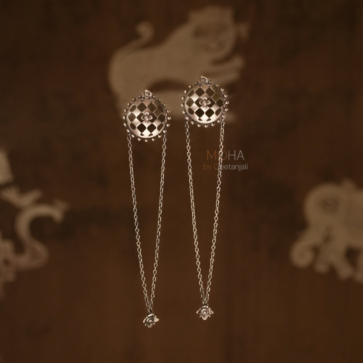Jharokha Silver Earrings by MOHA