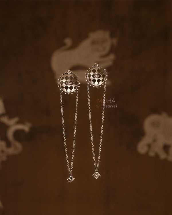 Jharokha Silver Earrings by MOHA