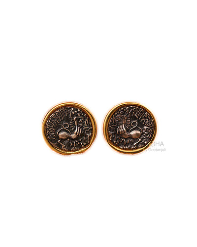 Kadamba Simha Silver Earrings by MOHA