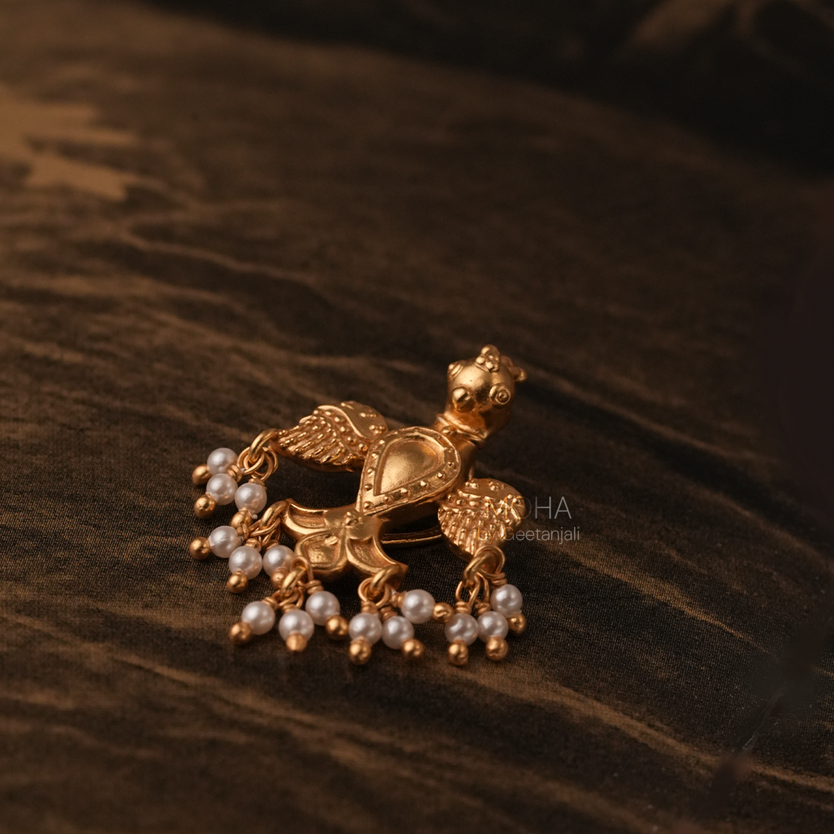 Kalindi Silver Pendant Gold Plated by MOHA (Only Pendant)