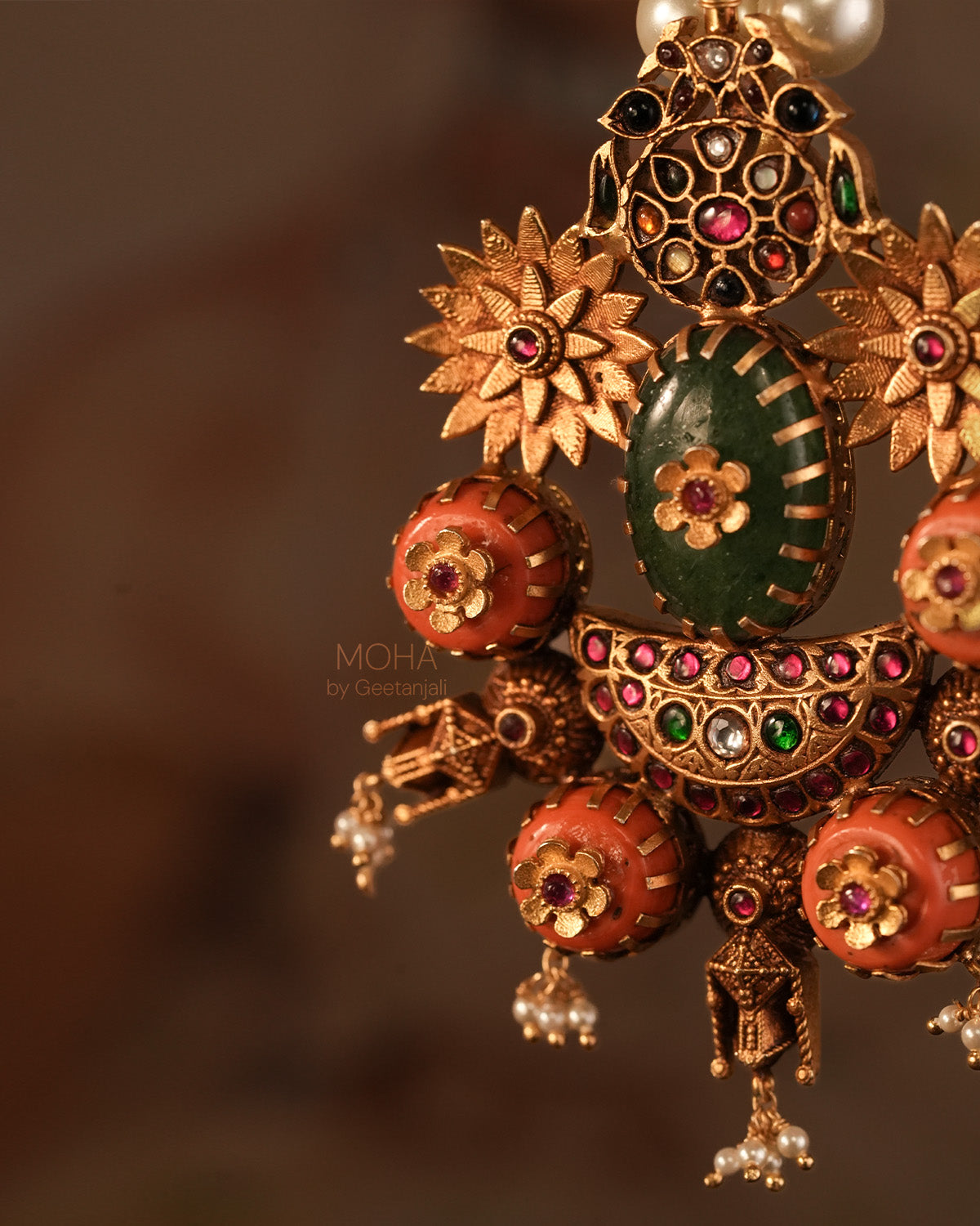 Kanakratna Silver Necklace By MOHA
