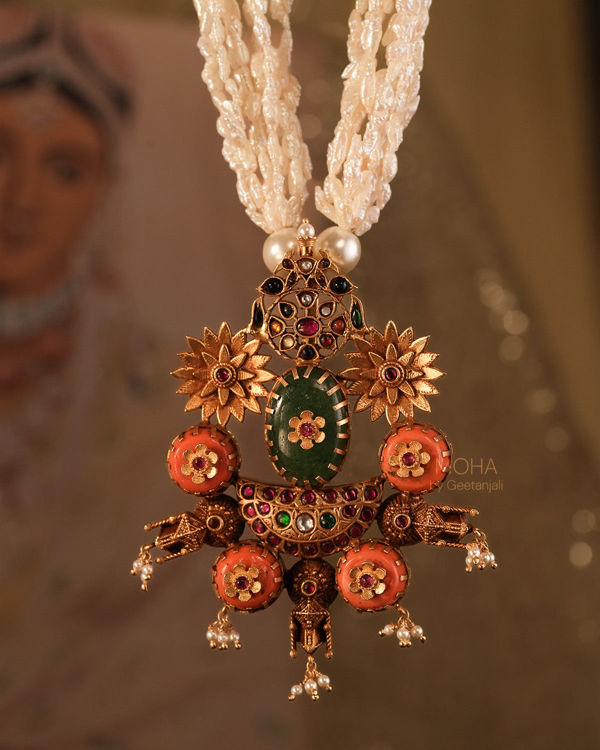 Kanakratna Silver Necklace By MOHA