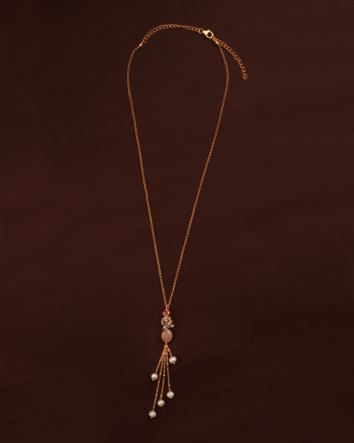 Kanika Silver Pendant with Chain by MOHA