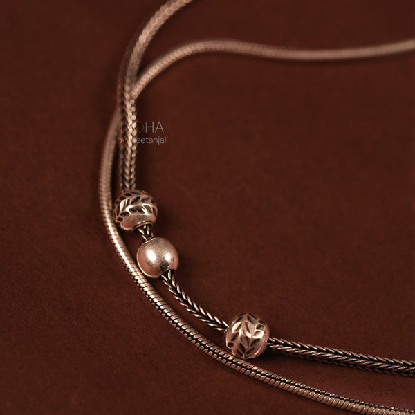 Kavvya Silver Anklet by MOHA