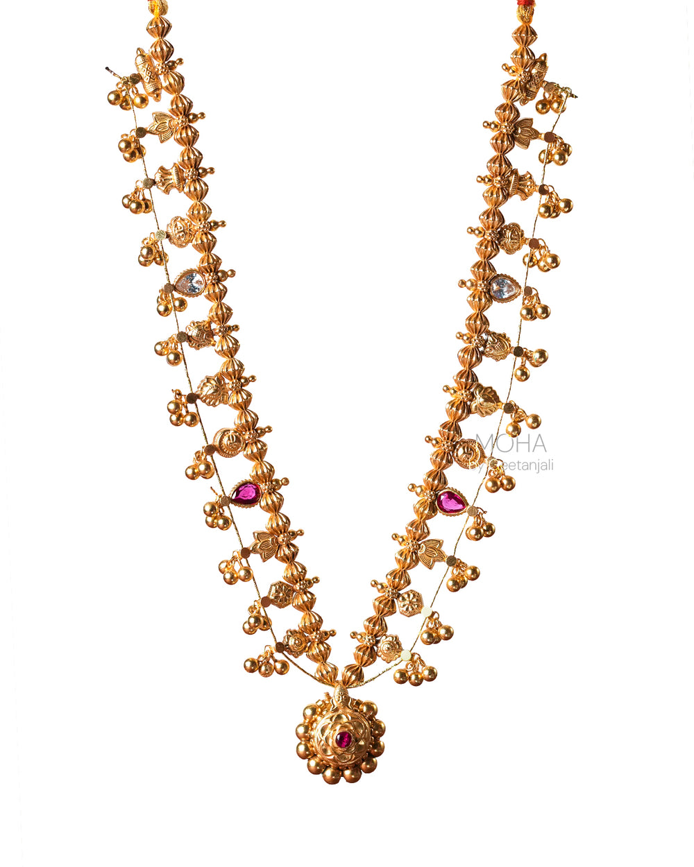Kolhapur Saaj Necklace Gold plated by Moha